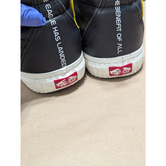 VANS NASA Space Voyager SK8-Hi Sneakers Black Leather High Top Mens 12 Astronaut - Picture 7 of 10